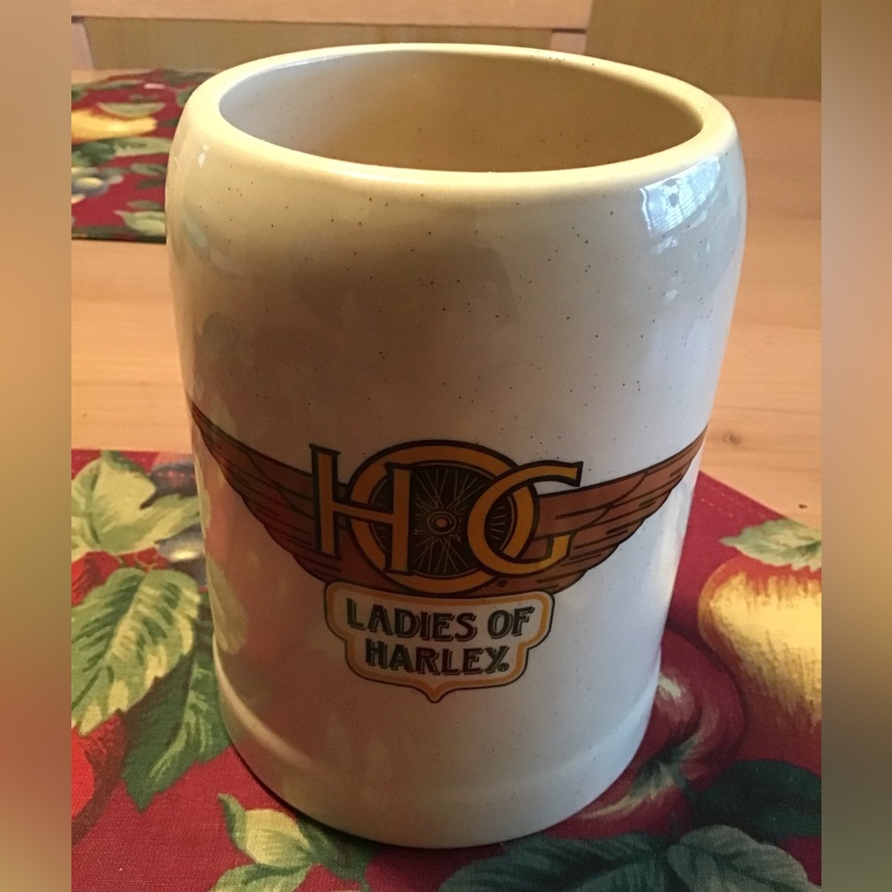 HARLEY DAVIDSON HOG OWNERS GRP LADIES OF HARLEY NWOT VINTAGE 1995 MUG ORIG OWNER